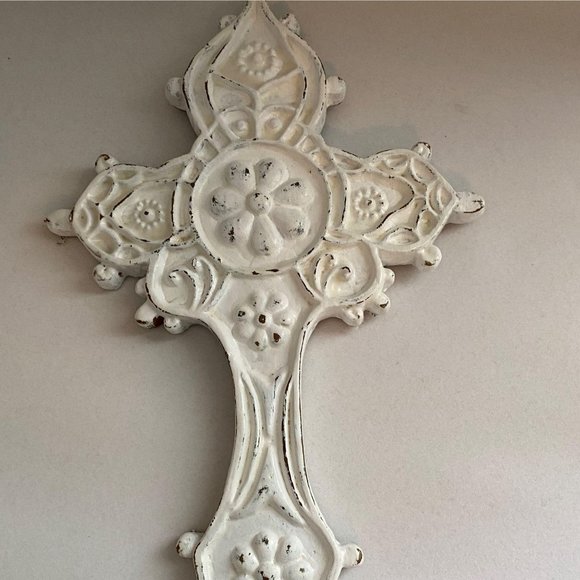 Home Décor Recycled Christian Cross 13 x 8 Inches - Picture 3 of 6